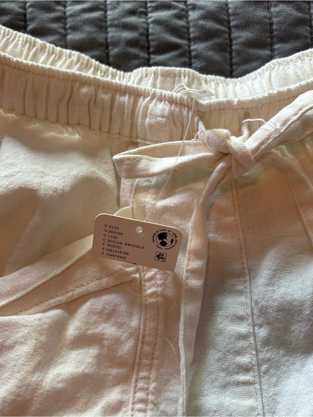 Free People Good Fortune solid cotton linen shorts - Picture 6 of 6